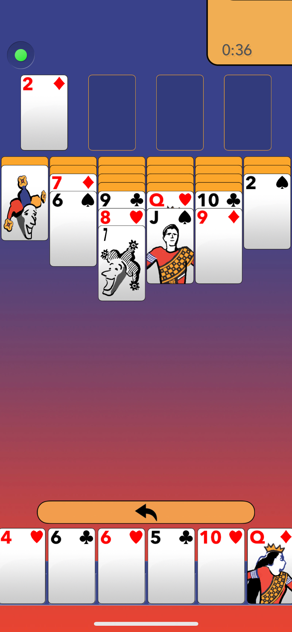 Joker Solitaire Game Screenshot